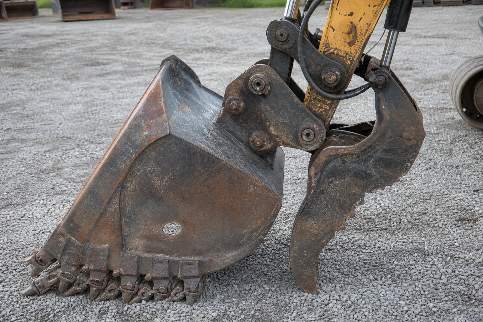 42 in Excavator Digging Bucket